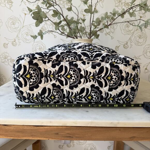 Vera Bradley Fanfare Quilted Tote Bag Shoulder Side Pockets Travel Everyday Work - Picture 9 of 12